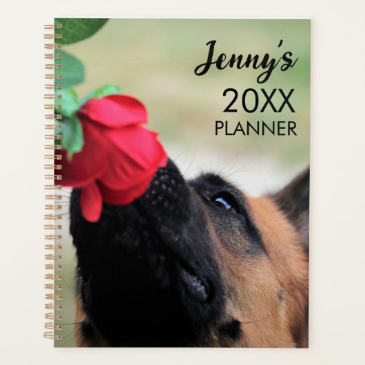 Maandelijkse plannerboek voor Duitse herder Planner (Voorkant)