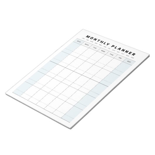 Maandelijkse planning notitieblok (Schuin)