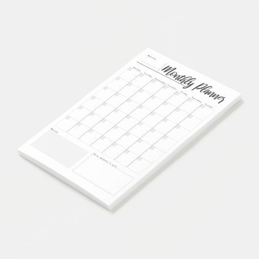 Maandelijkse planning post-it® notes (Schuin)
