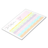 Maandelijkse planning voor moderne pasta's notitieblok (Schuin)