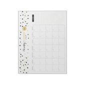 Maandelijkse platenlijst voor gouden Stippen Notitieblok (Linkerzijde)