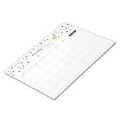 Maandelijkse platenlijst voor gouden Stippen Notitieblok (Schuin)
