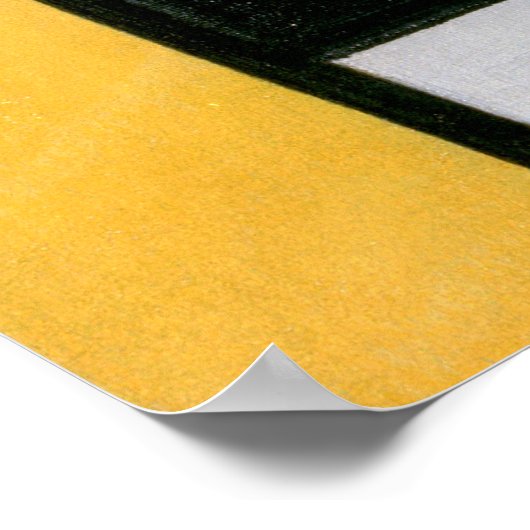 Maandelijkse samenstelling Rood, Geel, Blauw, Zwar Poster (Hoek)