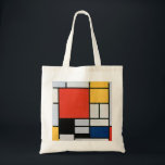 Maandelijkse samenstelling Rood, Geel, Blauw, Zwar Tote Bag<br><div class="desc">Samenstelling met rood,  geel,  blauw en zwart door Piet Mondriaan (1921)</div>