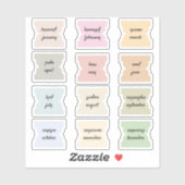 Maandelijkse Script Index Tabs Journal Scheidingst Sticker (Vel)