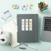 Maandelijkse Script Index Tabs Journal Scheidingst Sticker (iPad Cover)