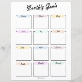 Maandelijkse streefdoelen Planner (Voorkant)