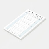 Maandelijkse Studie Planner Post-it® Notes (Schuin)