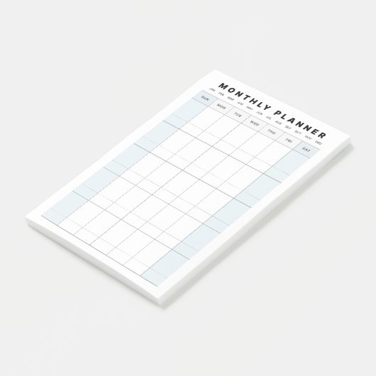 Maandelijkse Studie Planner Post-it® Notes (Schuin)