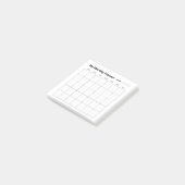 Maandelijkse Studie Planner Post-it® Notes (Schuin)