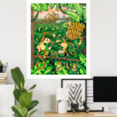 Maandelijkse tijd #2 - Dieren - 32 x 40 Poster (Thuiskantoor)