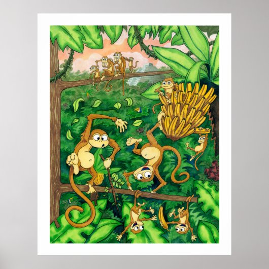 Maandelijkse tijd #2 - Dieren - 32 x 40 Poster (Voorkant)