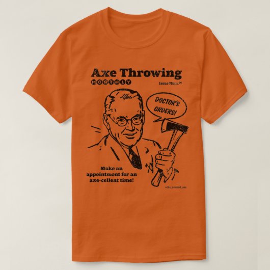 Maandelijkse uitgave ad - Throwing 2 T-shirt (Design voorkant)