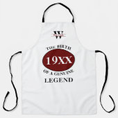 Maandelijkse vaderdag Legende ieder jaar naam Schort (Voorkant)