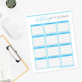 Maandelijkse verjaardag in een oogopslag | Baby Bl