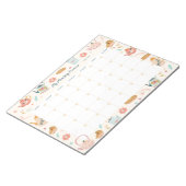 Maandelijkse verkapte planner Tea Party Notitieblok (Schuin)