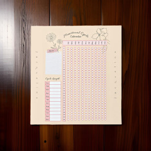 Maandelijkse Vrouw cyclus Vriendperiode Notitieblok