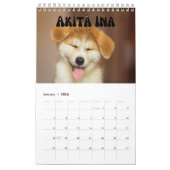 Maandelijkse wandkalender voor Puppies bevestigen Kalender (Jan 2026)