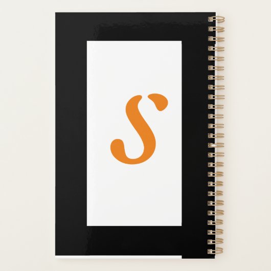 Maandelijkse weekplanning per dag. Zwart-wit Planner (Achterkant)