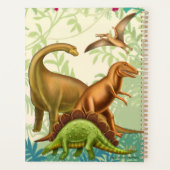 Maandelijkse weekplanning van de prehistorische di planner (Achterkant)