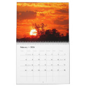 Maandelijkse zonsondergang strandkalender kalender (Feb 2026)