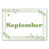 Maanden in het Chinees (Flash-Kaarten) Kaart (Achterkant)