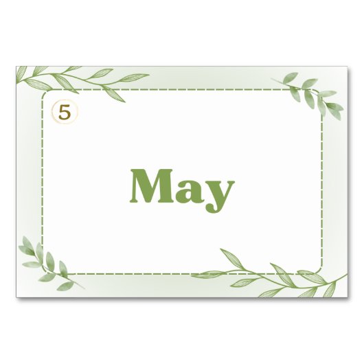 Maanden in het Chinees (Flash-Kaarten) Kaart (Achterkant)