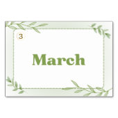 Maanden in het Japans (Flash Kaarten) Kaart (Achterkant)