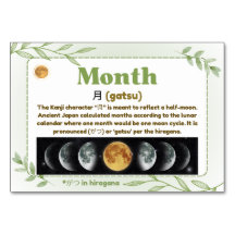 Maanden in het Japans (Flash Kaarten)