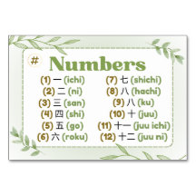 Maanden in het Japans (Flash Kaarten)