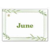 Maanden in het Koreaans Hangul (Flitskaarten) Kaart (Achterkant)