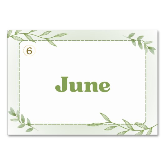 Maanden in Korean Hangul (Flash Kaarten) Kaart (Achterkant)