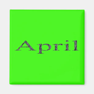 Maanden van het Jaar - april Magneet