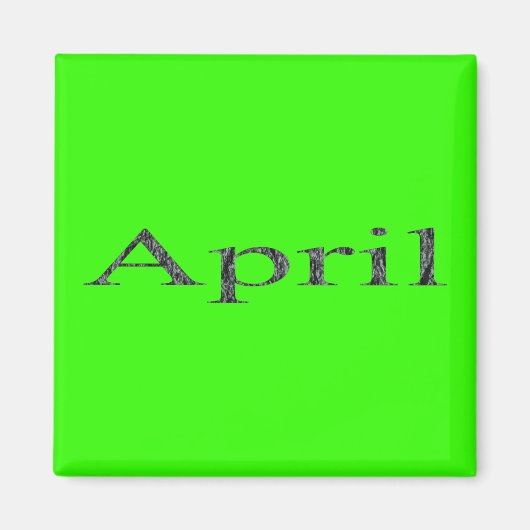 Maanden van het Jaar - April Magneet (Voorkant)