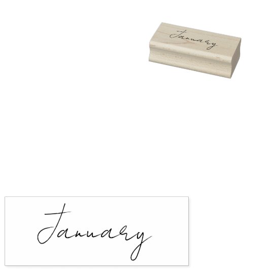 maanden van het jaar Bullet journal tracker Rubberstempel (Gestempeld)