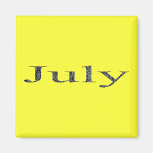 Maanden van het Jaar - Juli Magneet