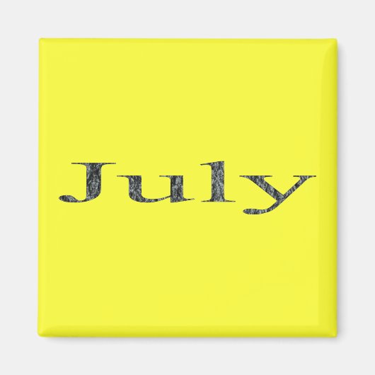Maanden van het Jaar - Juli Magneet (Voorkant)