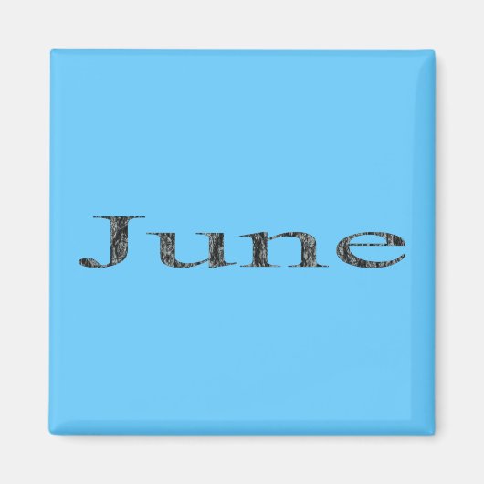 Maanden van het Jaar - Juni Magneet (Voorkant)
