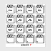 Maanden van het jaar Multi-Pack Sticker (Vel)