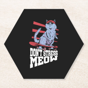 Maanden van stressbewustzijn kartonnen onderzetters