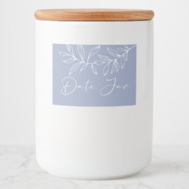 Maandenhout Bloemen Date Night Jar Voedselcontainer Etiket