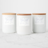 Maandenhout Bloemen Date Night Jar Voedselcontainer Etiket (Flessen)