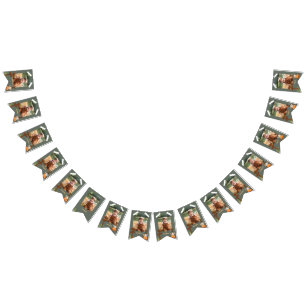 Maandfoto van One Happy Camper Birthday Vlaggetjes