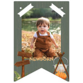 Maandfoto van One Happy Camper Birthday Vlaggetjes (Eerste vlag)