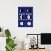 Maandiagram met sterren poster (Thuiskantoor)