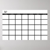 Maandkalender : Poster (Voorkant)