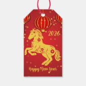 Maandnieuwjaar 2026 | Jaar van het Paard Cadeaulabel (Voorkant)