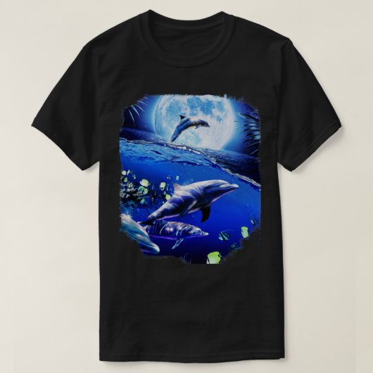 Maandolfijnen T-shirt (Design voorkant)