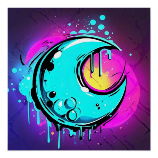 maandruppel perfect poster (Voorkant)