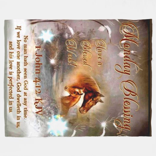 MAANDVERBORGEN FLEECE DEKEN (Voorkant (Horizontaal))